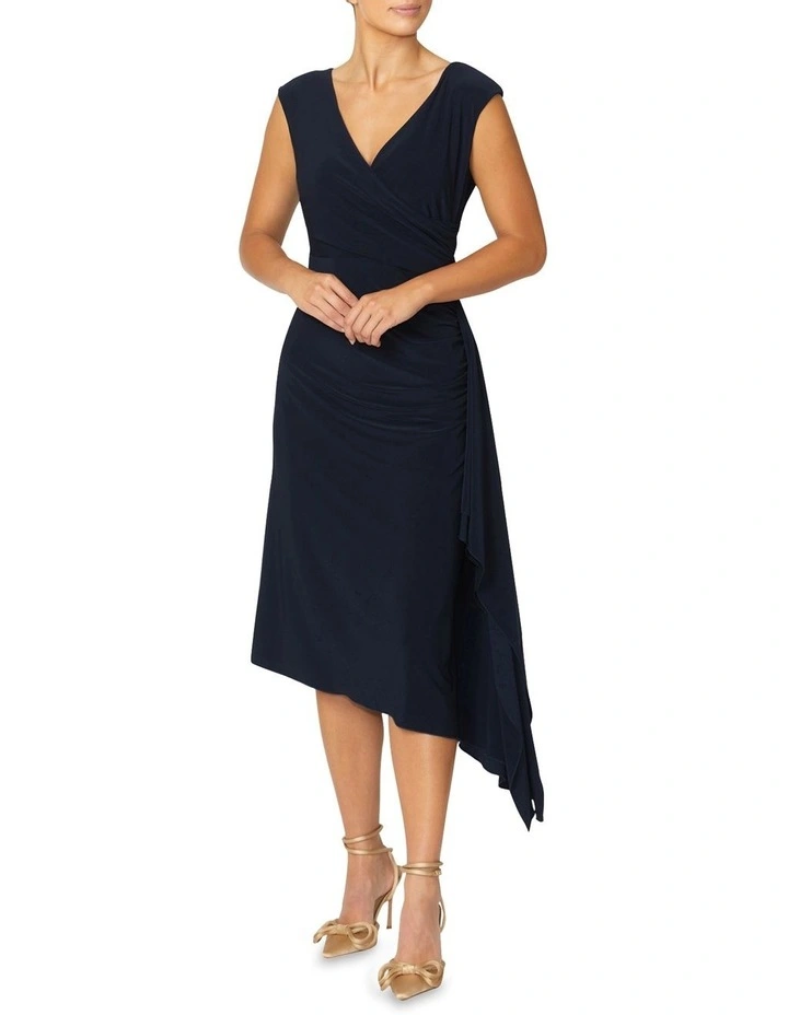 Amber Jersey Dress in Navy image 2