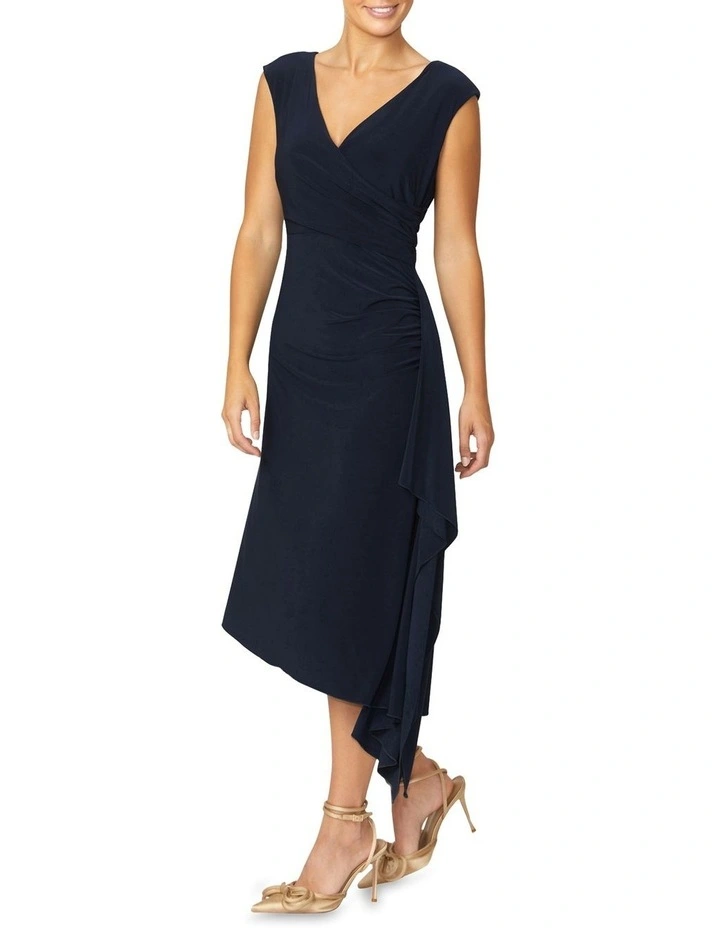 Amber Jersey Dress in Navy image 3