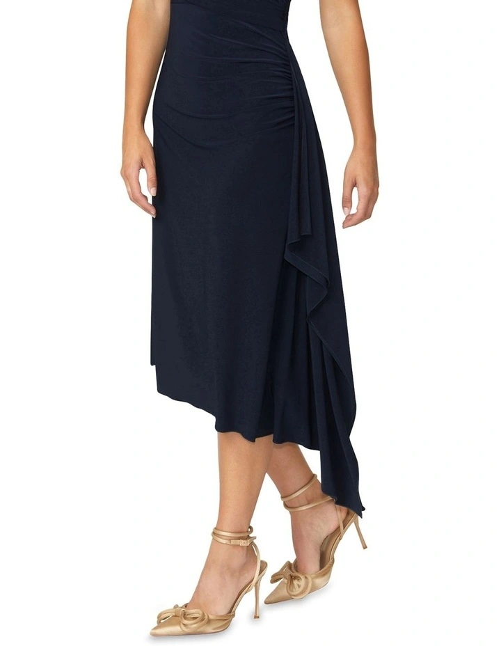 Amber Jersey Dress in Navy image 4