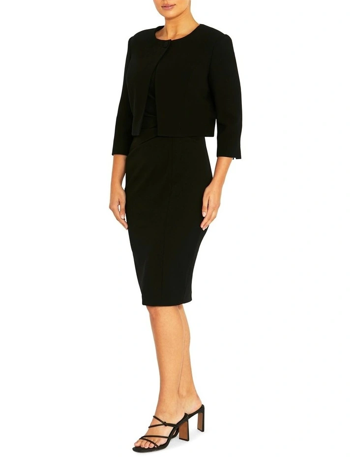 Jackie Black Single Button Jacket in Black image 4