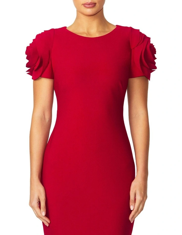 Thea Dress in Red image 3