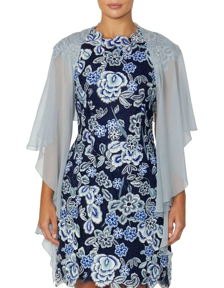 Silk Shrug in Blue image 1