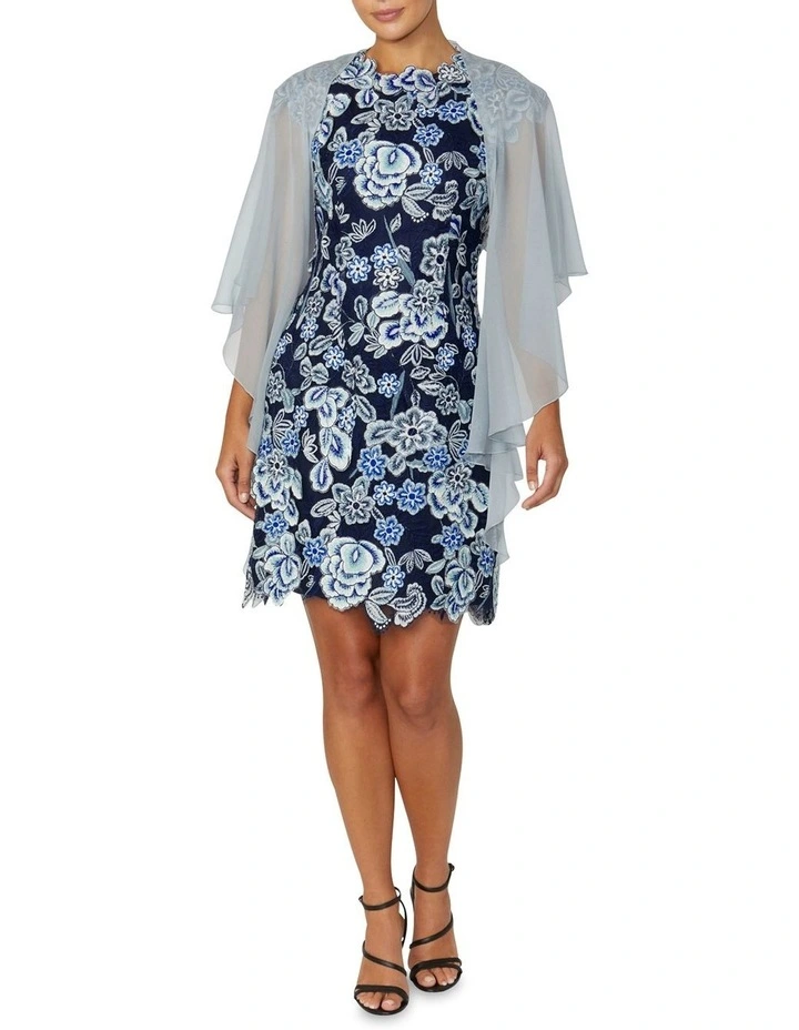 Silk Shrug in Blue image 4