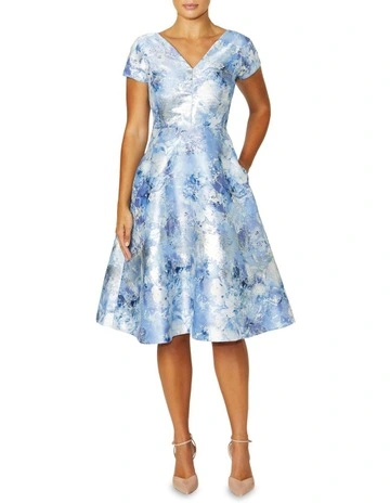 Emersyn Floral Dress in Blue