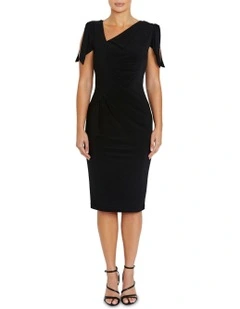 Hebe Jersey Dress in Black