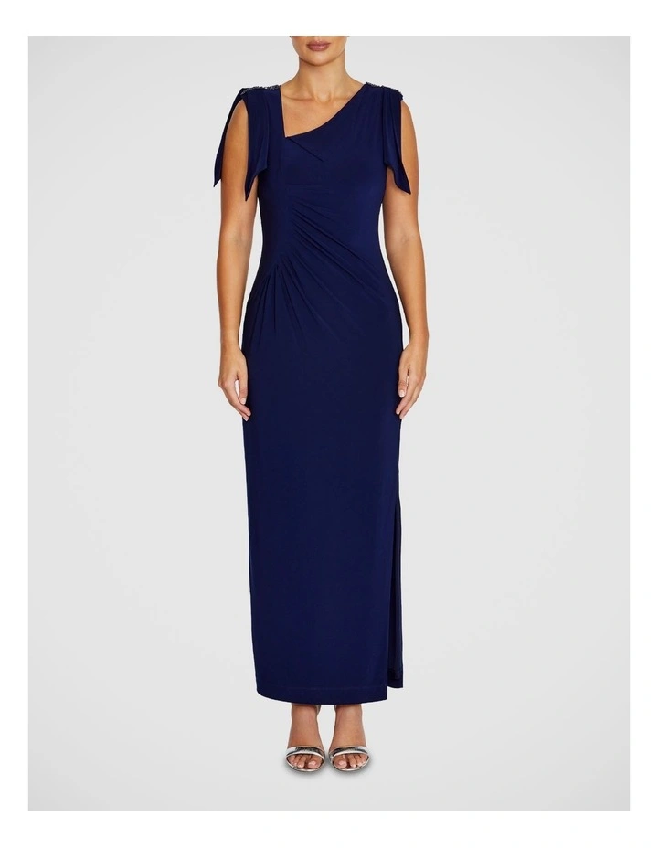 Hebe Jersey Gown in Navy image 1