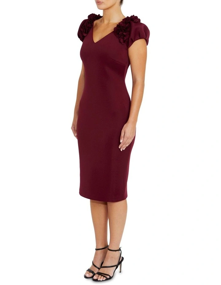 Petal Dress in Burgundy image 4