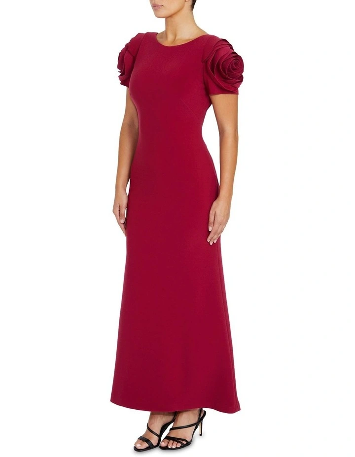 Thea Gown in Ruby image 4
