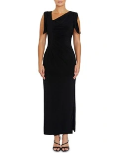 Hebe Jersey Gown in Black