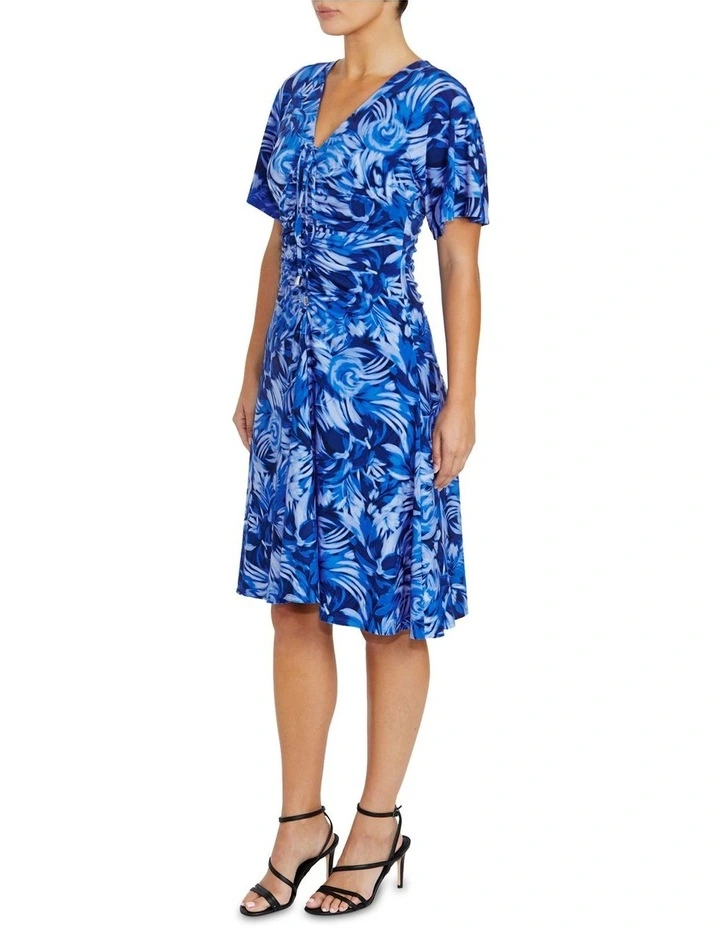Shelly Blue Jersey Dress image 4