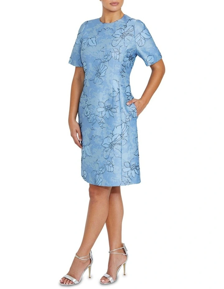 Florita Blue Floral Dress image 4