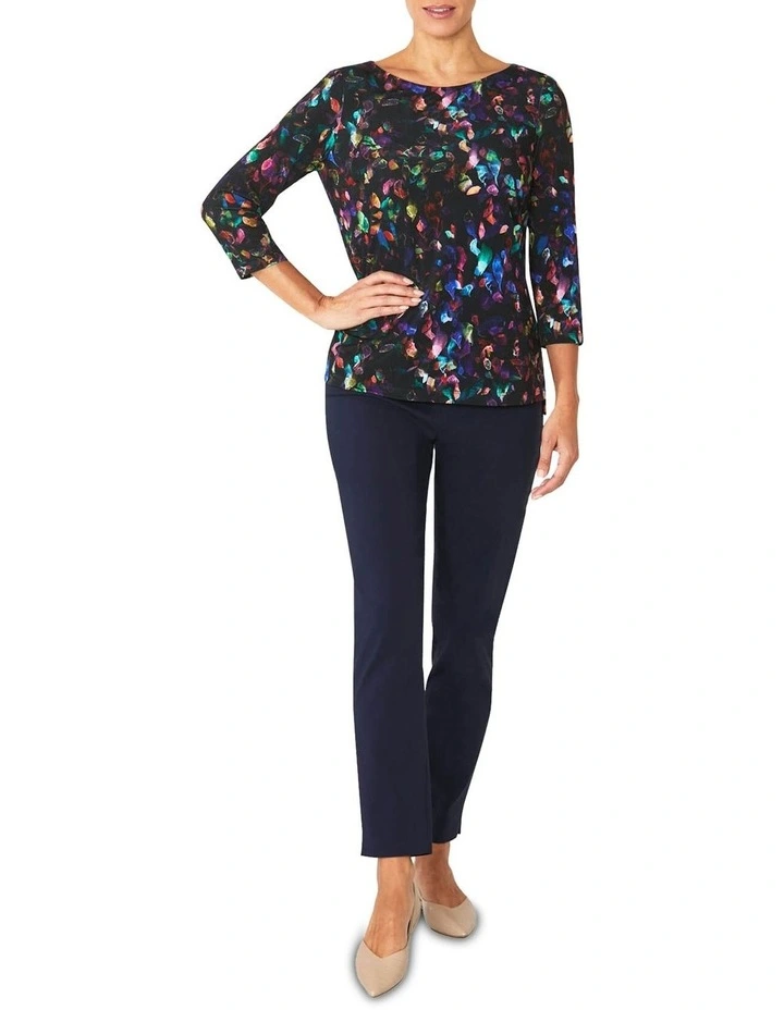 Zenya Capri Pant in Navy image 4