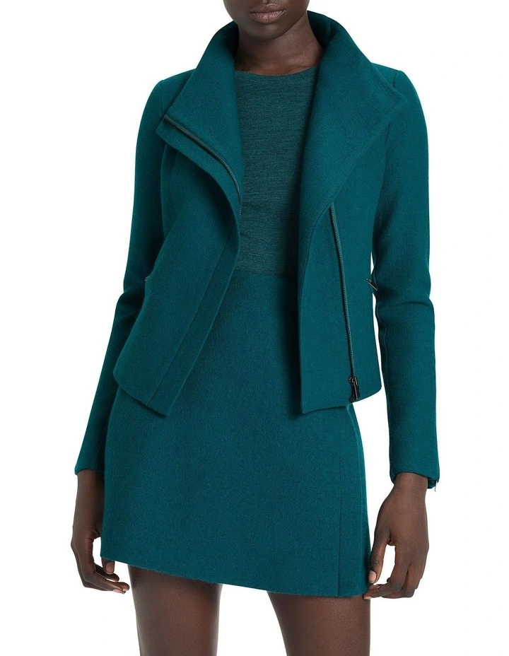 Lani Felted Wool Jacket in Green image 1