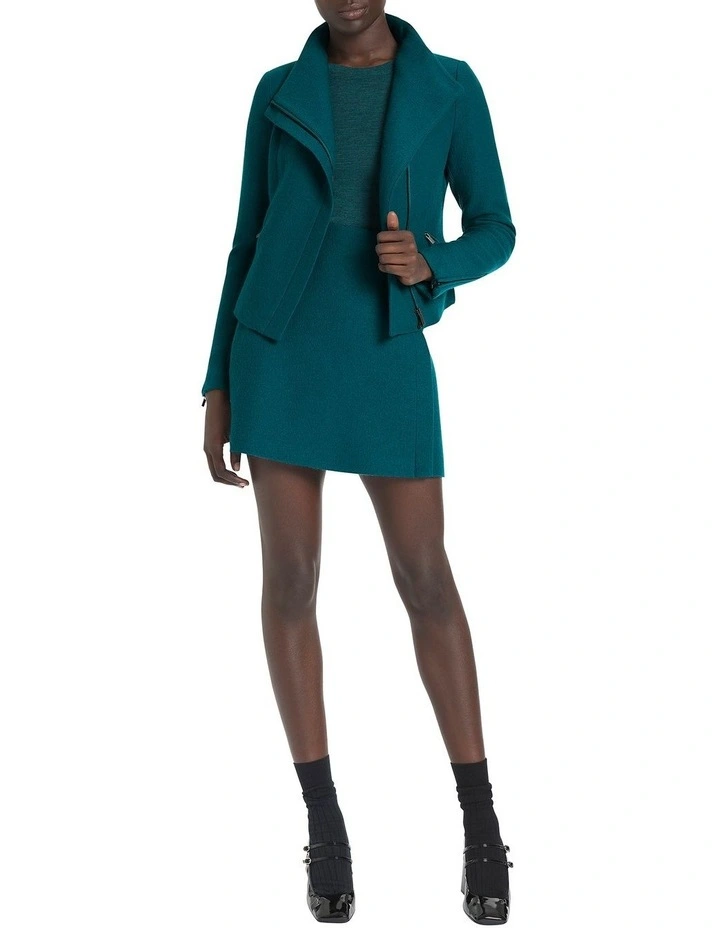 Lani Felted Wool Jacket in Green image 2