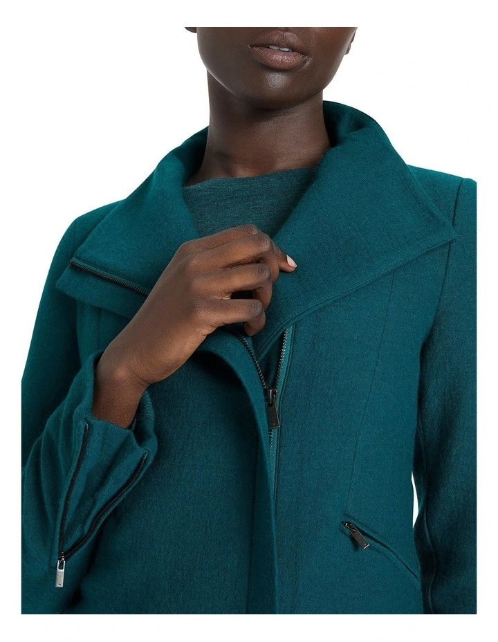 Lani Felted Wool Jacket in Green image 3