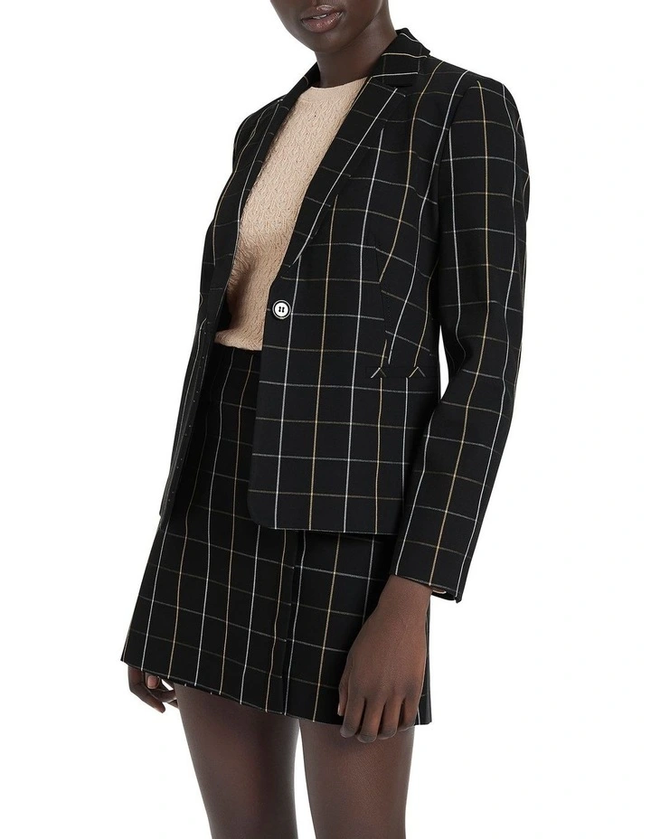 Night Life Blazer in Black Multi image 1