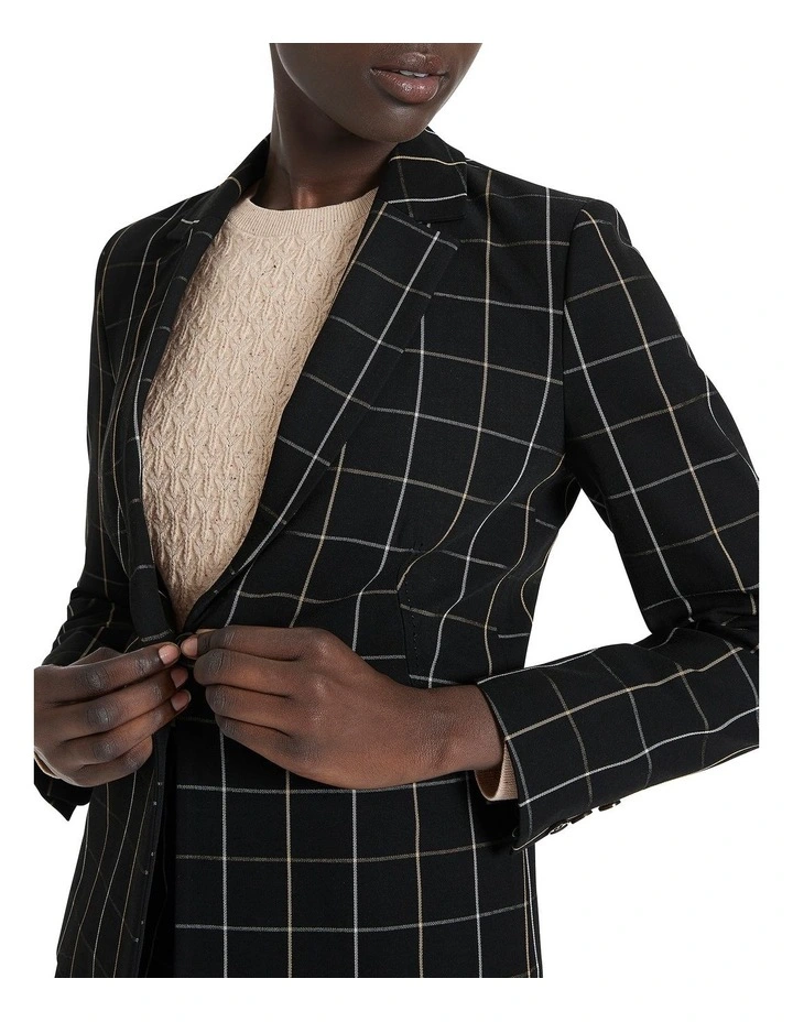 Night Life Blazer in Black Multi image 3