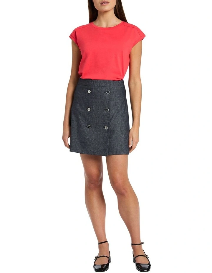 Martie Mercerised Cotton Tee in Oahu image 2