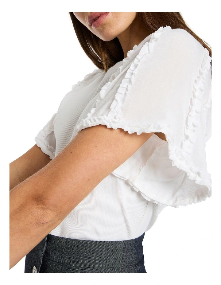 Better Days Top in White image 3