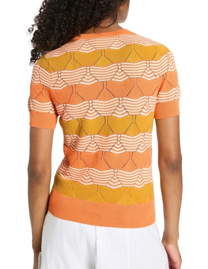 Jordi Knit Top in Sahara Multi image 4