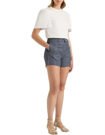 The Greatest Show Shorts in Navy Stripe