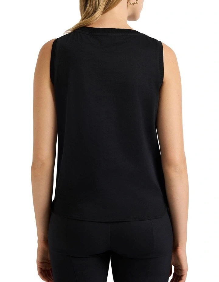 Feel Special Sequin Tank in Black image 4