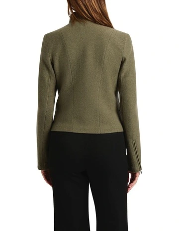 Lani Felted Wool Jacket in Tea Leaf