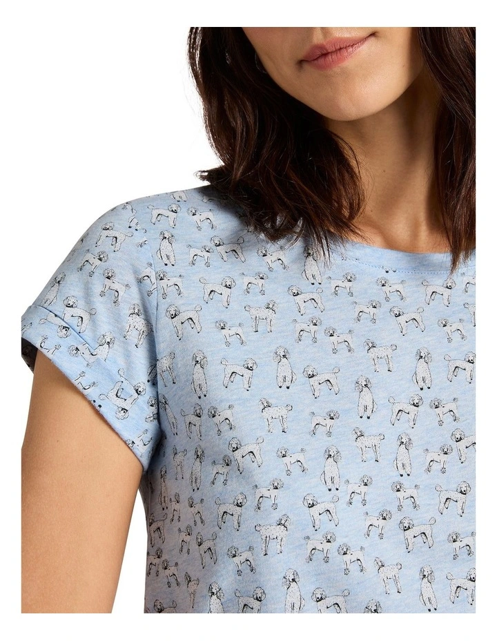 Raise The Woof Tee in Shower Multi image 2