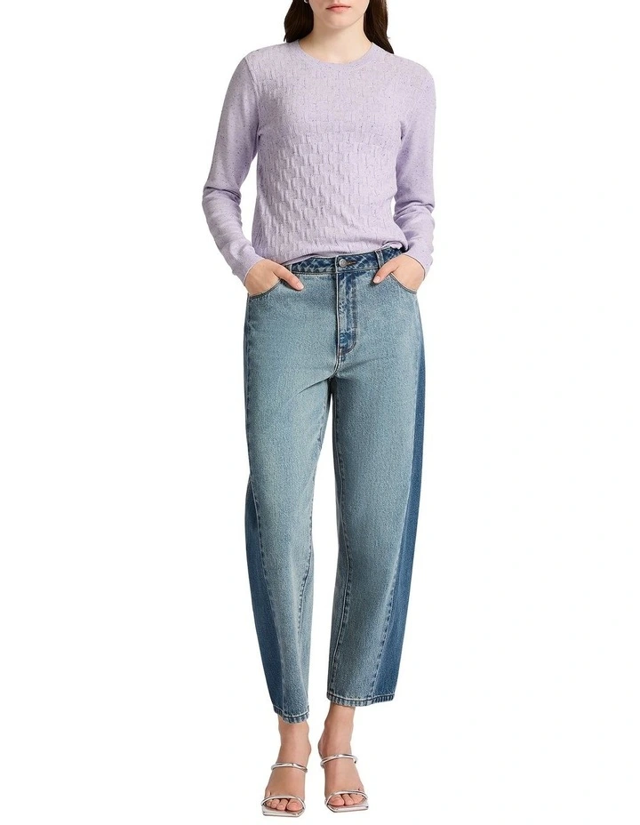 Willow Cotton Speckle Knit Top in Esme image 2