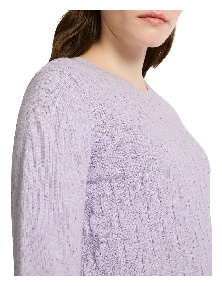 Willow Cotton Speckle Knit Top in Esme image 3