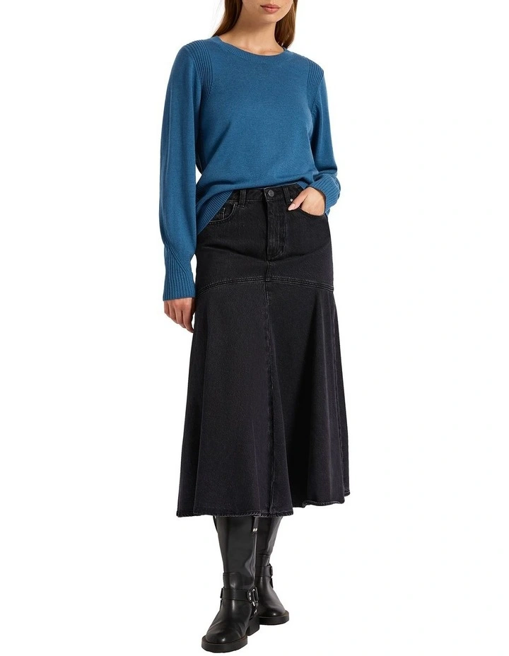 Lucy Merino Knit in Caspian Melange image 2