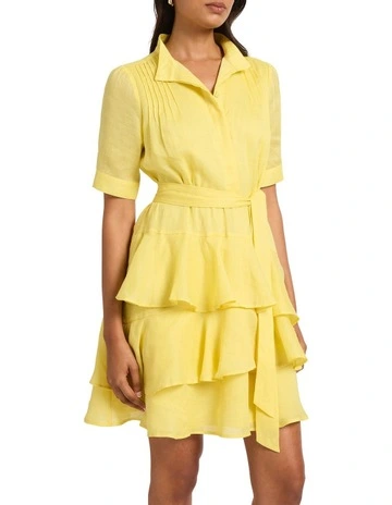 Evie Pintuck Dress in Prost