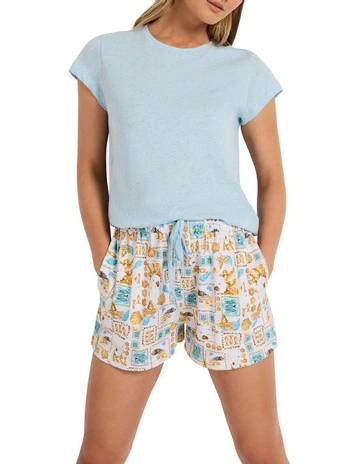 Hopelessly Devoted Pj Tee Set in Multi