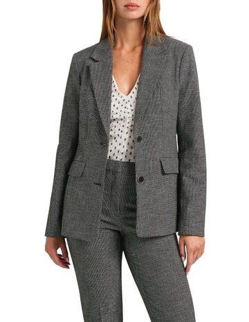 Izzy Longline Blazer in Black