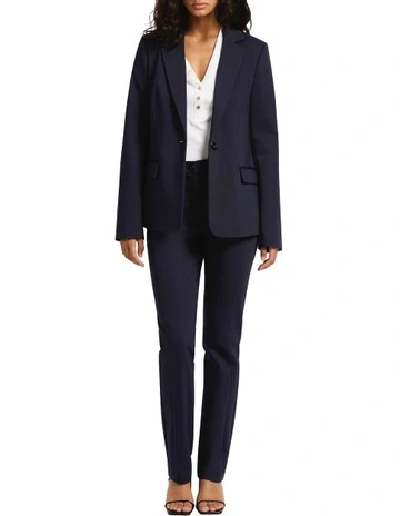 Phoebe Straight Leg Pant in Navy