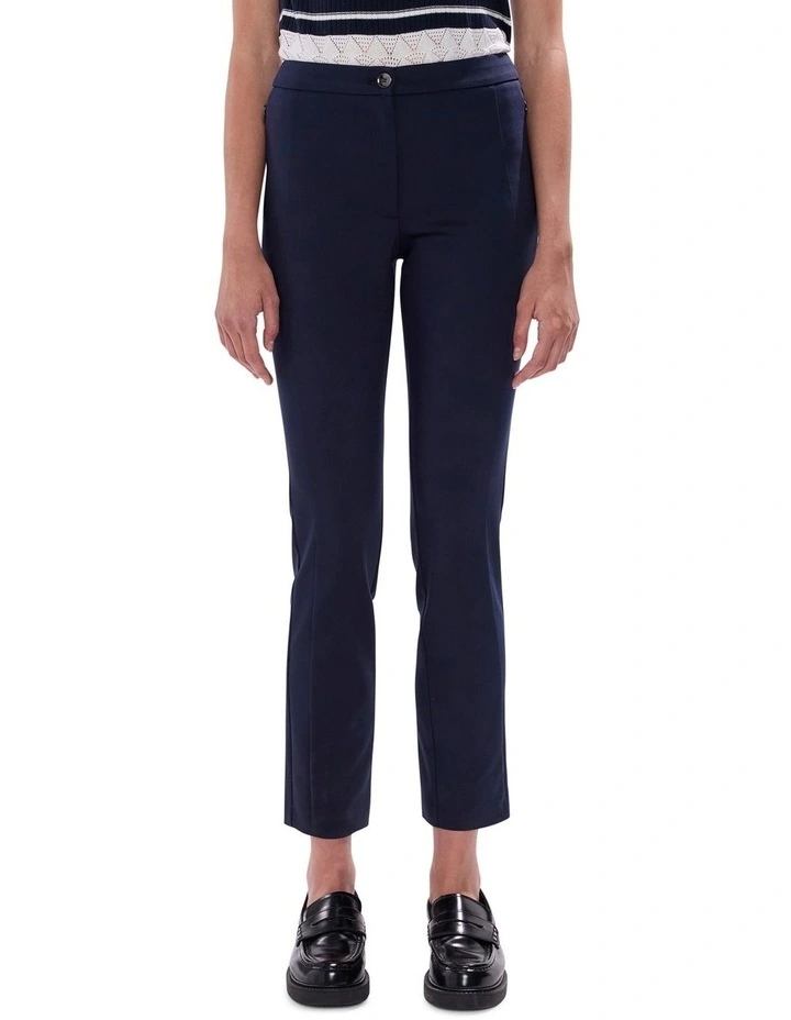 Phoebe Straight Leg Pant in Navy image 2