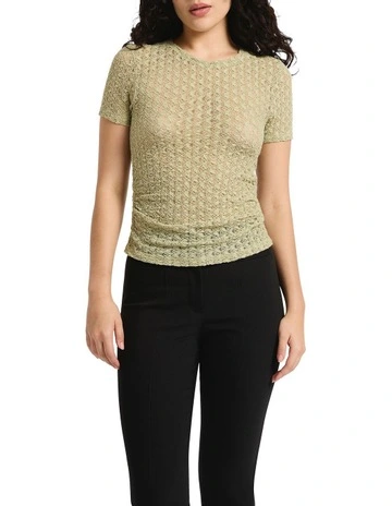 Simba Lace Tee in Green