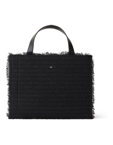 Dance Tonight Tweed Tote Bag in Black
