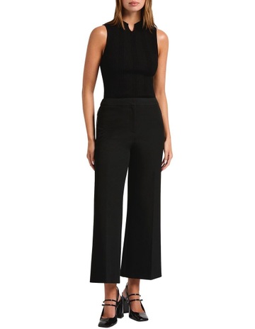 Logan Crop Pant in Black
