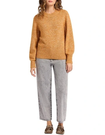 Euphoria Speckle Knit in Rust Multi