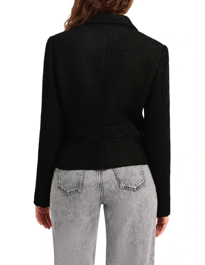 Jimin Boucle Jacket in Black image 2