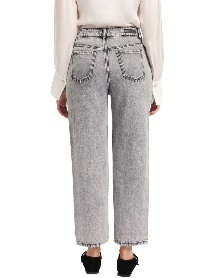 Venice Barrel Leg Jean in Grey image 2