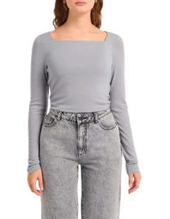 The Dream Babywool Top in Grey
