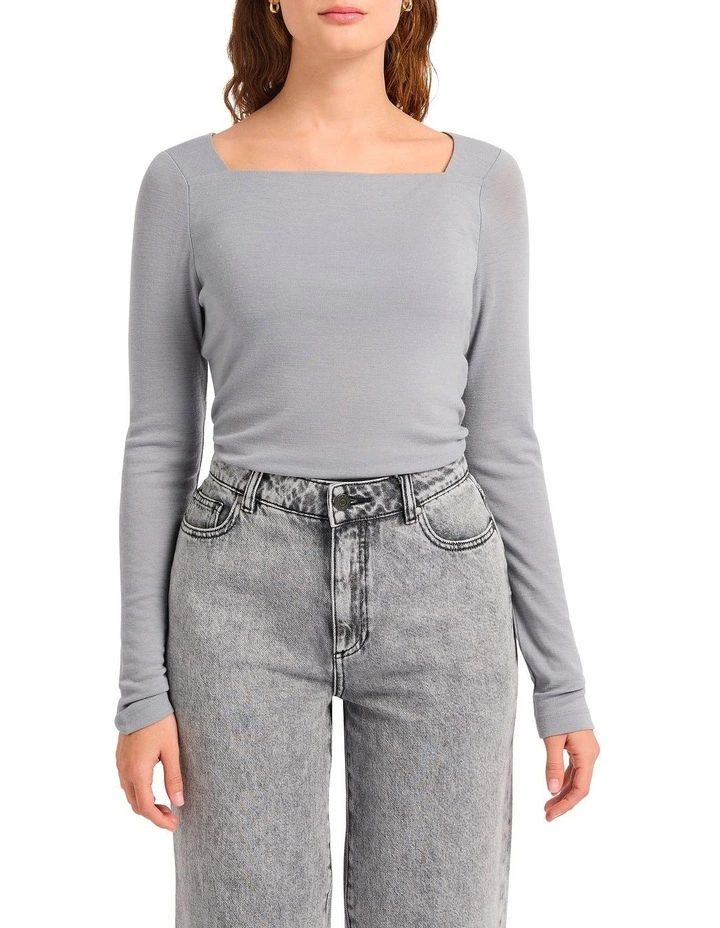 The Dream Babywool Top in Grey image 1