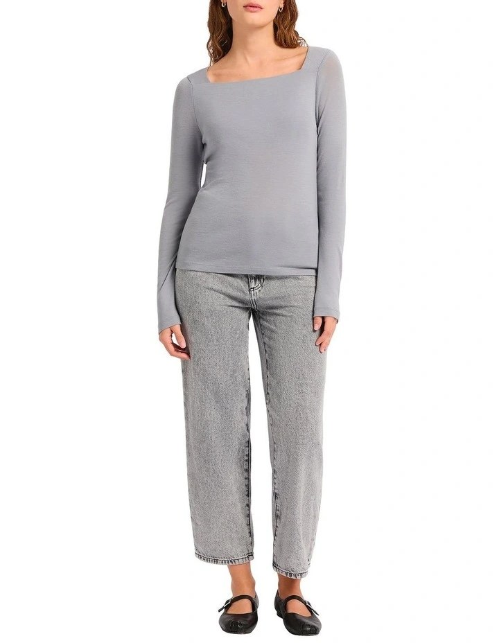 The Dream Babywool Top in Grey image 3