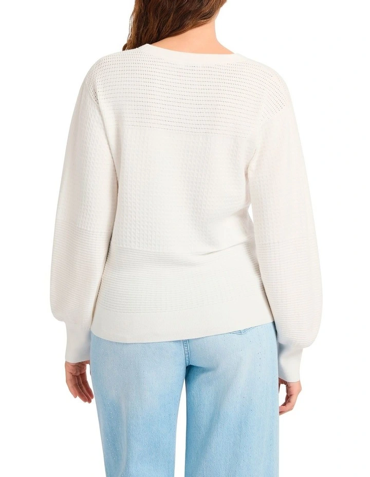 Irene Knit Jumper in Ivory image 2