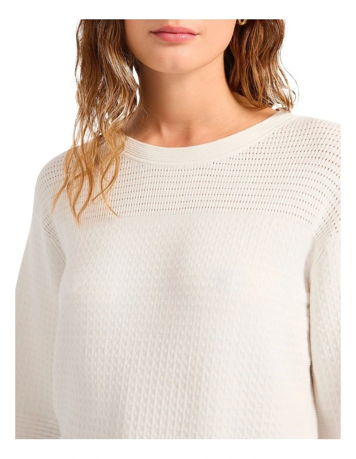 Irene Knit Jumper in Ivory image 4