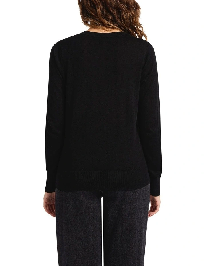 Starry Night Csc Knit in Black image 2