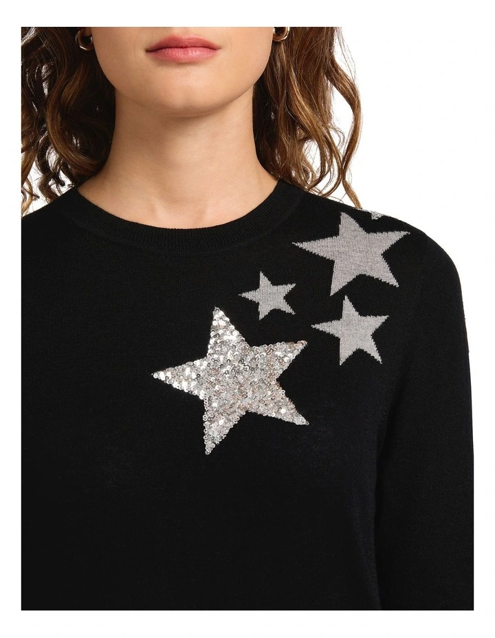 Starry Night Csc Knit in Black image 4