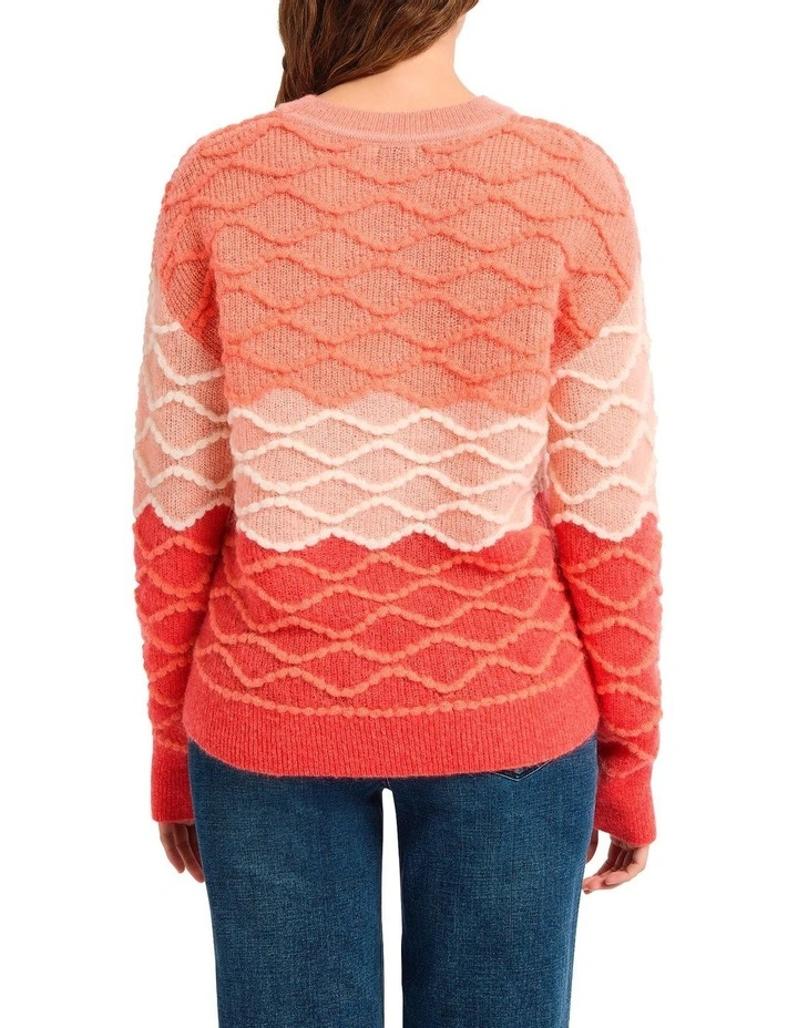 Flaming June Knit Jumper in Orange image 2